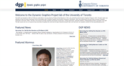 Desktop Screenshot of dgp.toronto.edu